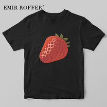 Load image into Gallery viewer, Summer Fruit Strawberry Print T-shirt