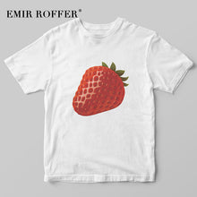 Load image into Gallery viewer, Summer Fruit Strawberry Print T-shirt