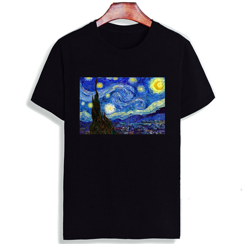 Short Sleeve T Shirt Van Gogh Starry Night Classic